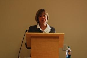 Dana Priest speaks at the US Foreign Policy Militarism conference.